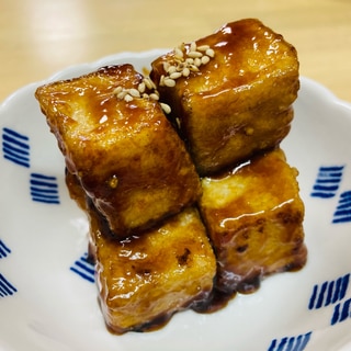 焼き鳥のタレで！！厚揚げの照り焼き